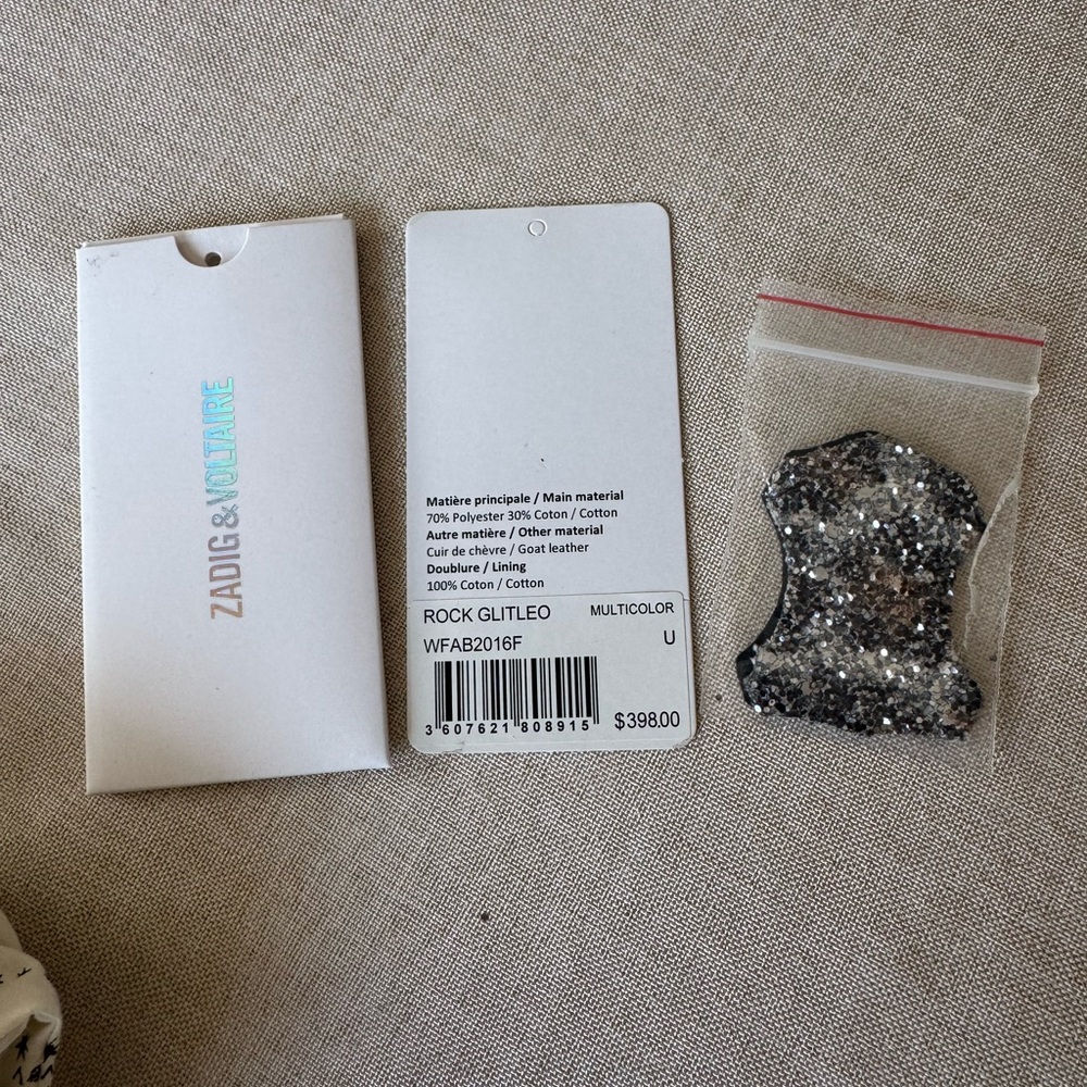 Zadig & Voltaire Sparkling Leopard Clutch - Silver and Black - Picture 11 of 11